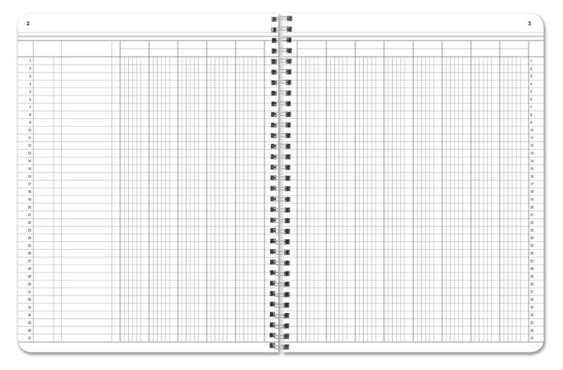 BookFactory 13 Column Ledger Book/Account Book/Accounting Ledger/Notebook Thirteen Columns Columnar Accountant Book Format - 100 Pages, 8.5'' x 11'', Wire-O (Made in USA) - Image 3